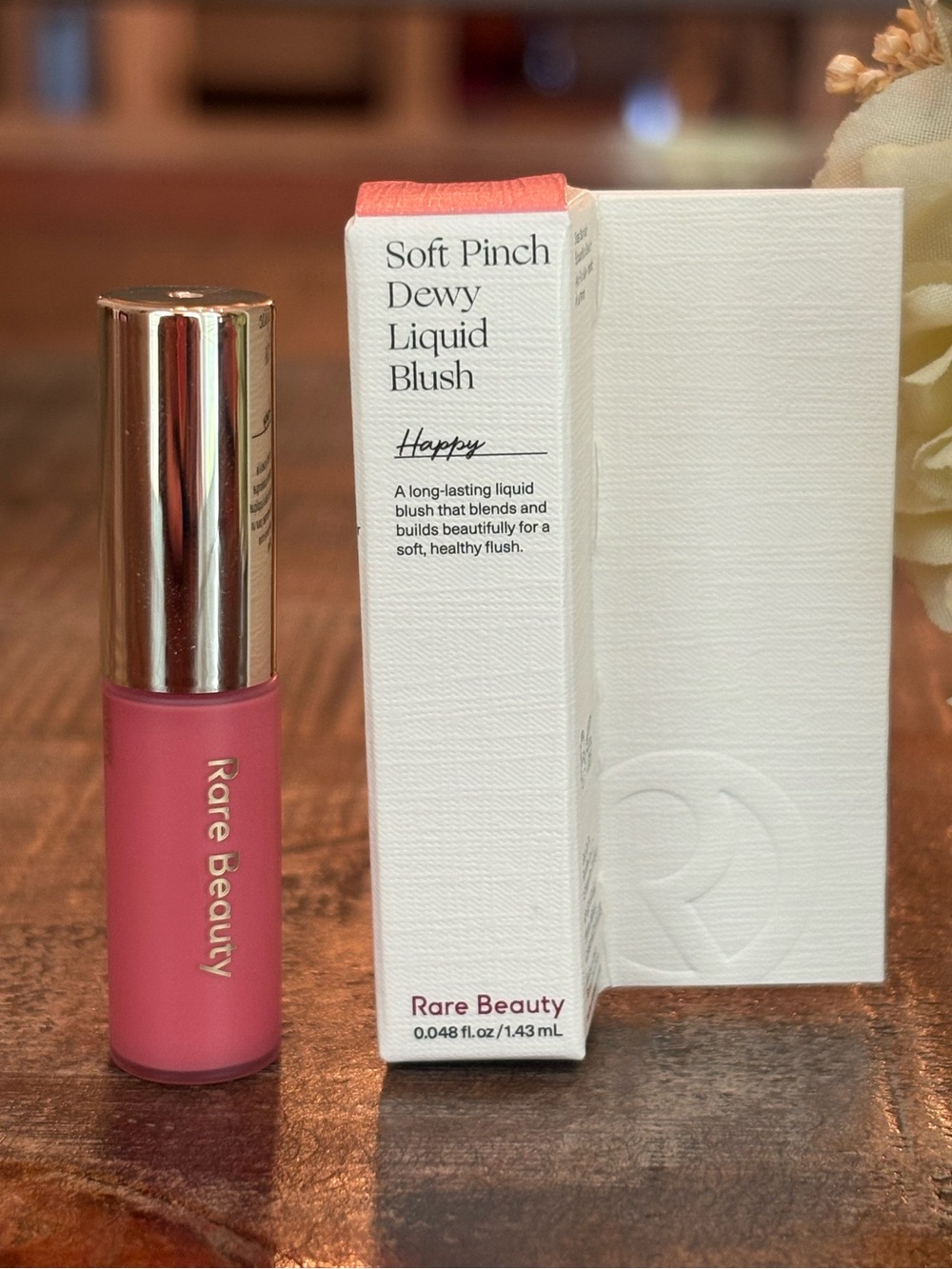 NEW Rare Beauty SOFT PINCH Dewy LIQUID BLUSH Mini in HAPPY by Selena Gomez!